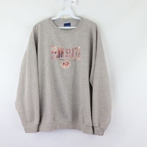 Vtg 90s Mens XL Penn State Acid Wash Sweatshirt